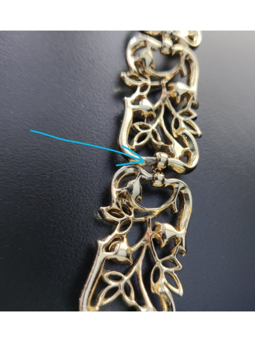 Vintage Signed 50s Coro Gold Plated Alloy Bracelet & Earrings Amber Topaz Color - Picture 10 of 10